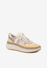 Chloé Nama Low-Top Mesh Sneakers Biscuit CHC22S579Y0_000_268