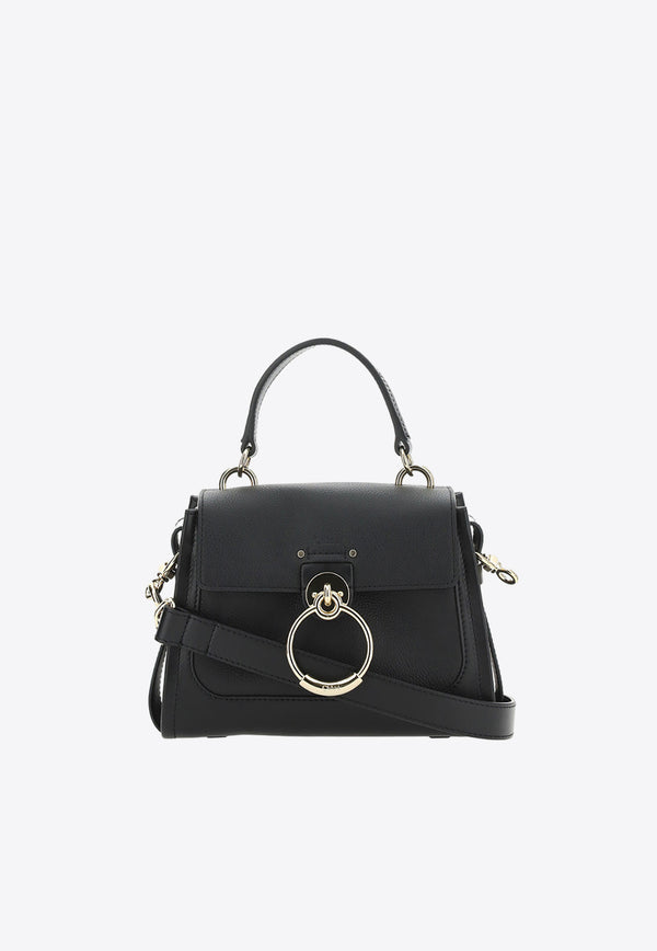 Chloé Mini Tess Day Leather Top Handle Bag Black CHC22SS143_G33_001