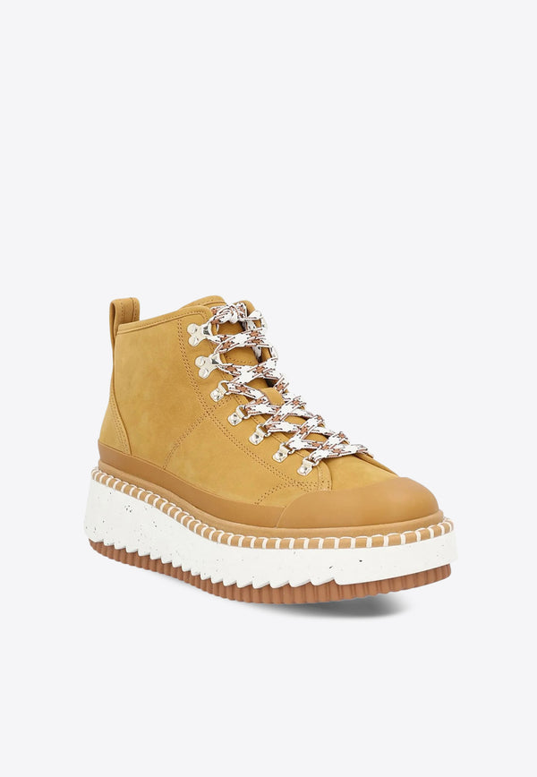 Chloé Lilli Leather Ankle Boots Camel CHC22W69756211 AUTUMNAL BROWN