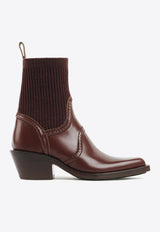 Chloé Nellie 60 Texan Ankle Boots Brown CHC22W706V426M CLAY BROWN