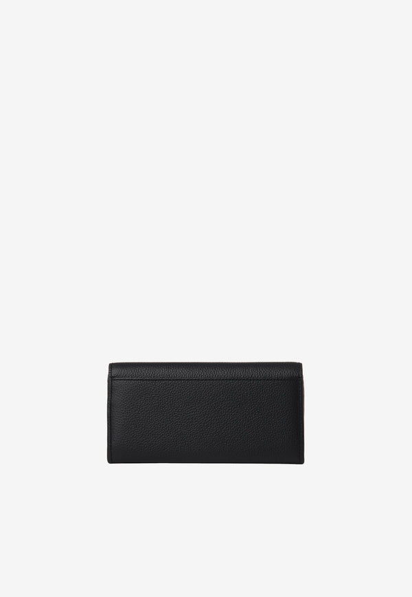 Chloé Long Marcie Wallet in Calf Leather CHC23AP098I31001 BLACK