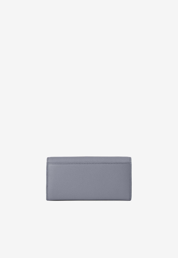 Chloé Long Marcie Wallet in Calf Leather CHC23AP098I3141A STORM BLUE