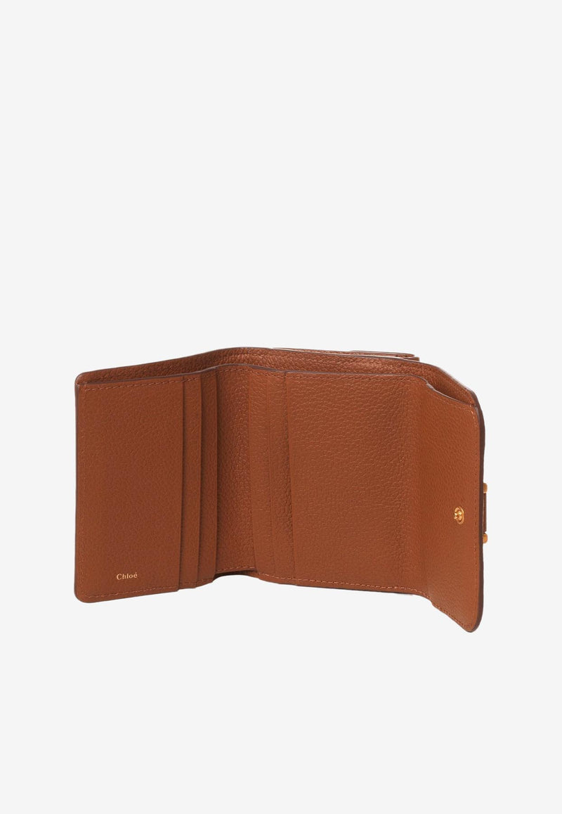 Chloé Small Marcie Tri-Fold Wallet CHC23AP099I3125M TAN