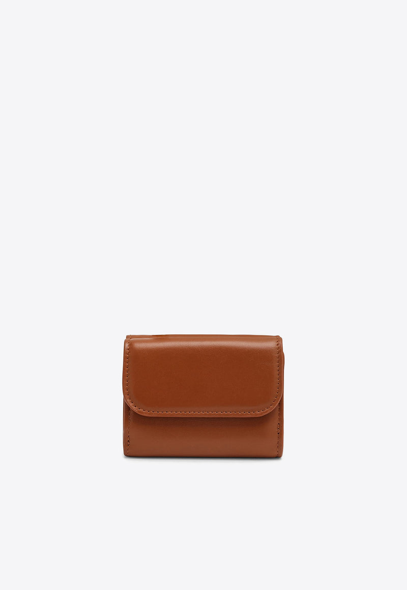 Chloé Mini Sense Trifold Leather Wallet Brown CHC23AP875I10/O_CHLOE-247