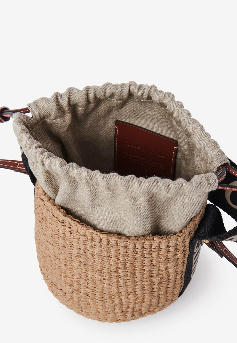 Chloé Small Woody Basket Bag CHC23AS381L18915 BLACK - BEIGE 1