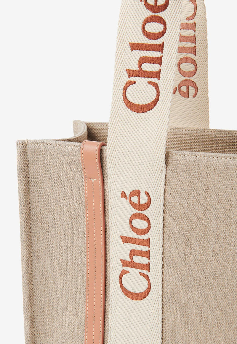 Chloé Woody Raffia Tote Bag CHC23AS383L17847