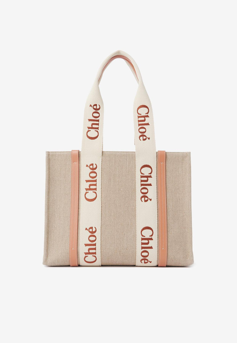 Chloé Woody Raffia Tote Bag CHC23AS383L17847