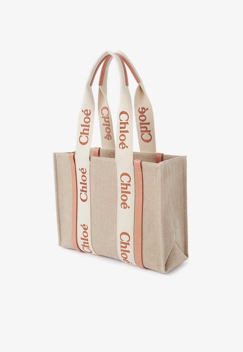 Chloé Woody Raffia Tote Bag CHC23AS383L17847