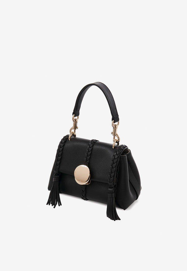 Chloé Mini Penelope Top Handle Bag CHC23AS575K15001 BLACK Black