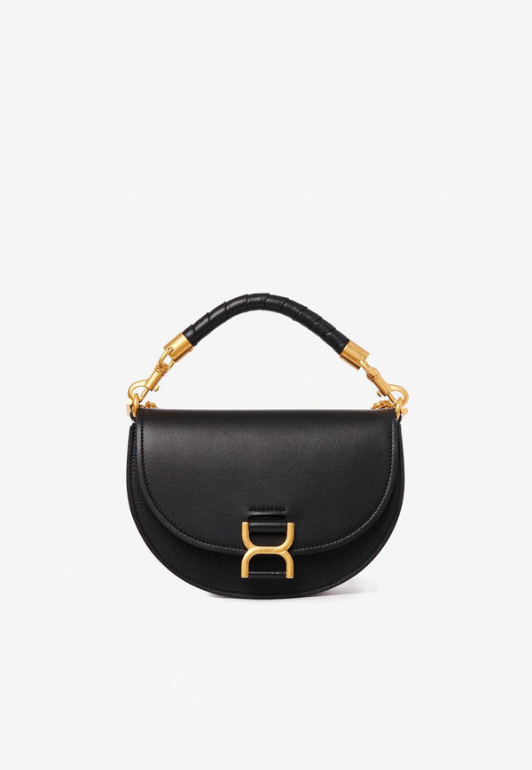 Chloé Marcie Chain Flap Top Handle Bag CHC23AS604L14001 BLACK Black