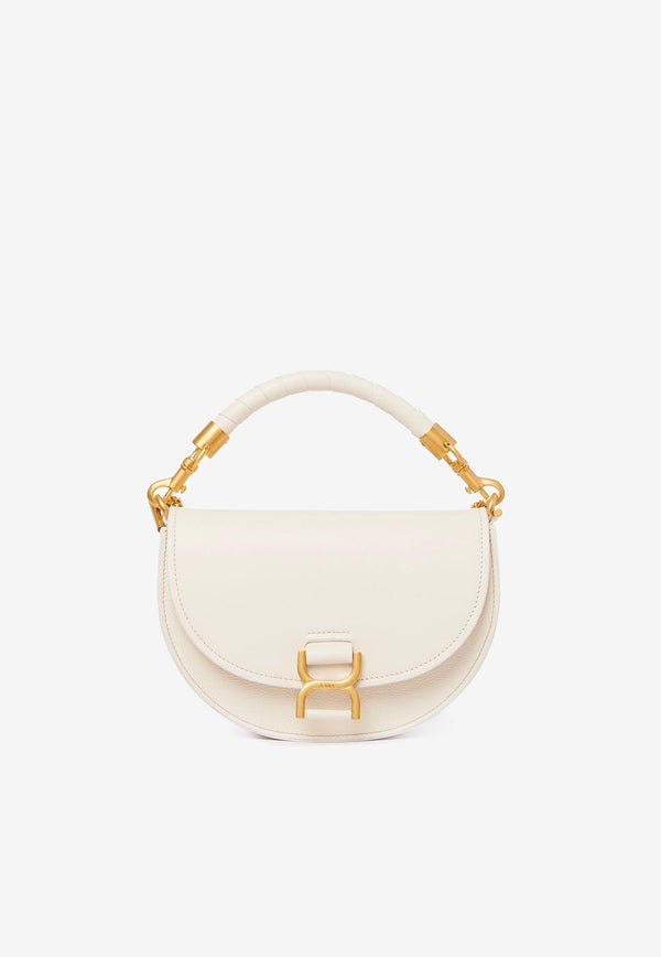Chloé Marcie Chain Flap Top Handle Bag CHC23AS604L14110 MISTY IVORY Ivory