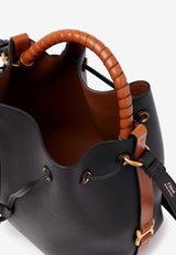 Chloé Marcie Bucket Bag in Leather CHC23AS606I31001 BLACK Black