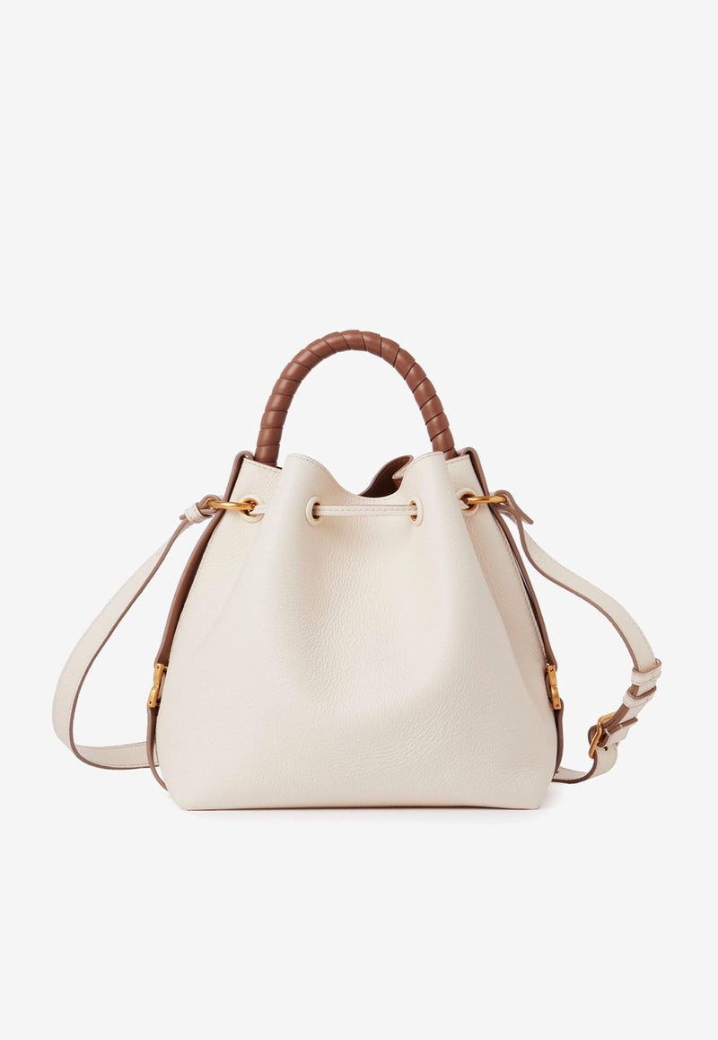 Chloé Marcie Bucket Bag in Leather CHC23AS606I31110 MISTY IVORY Ivory