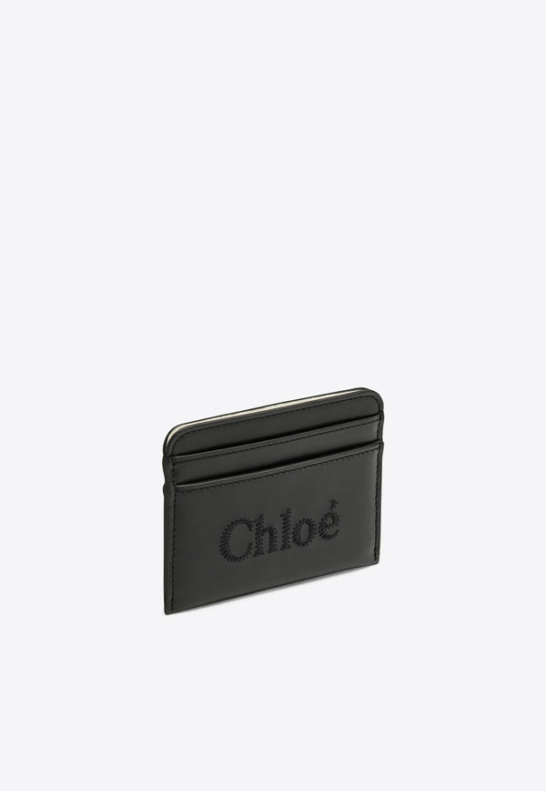 Chloé Sense Calf Leather Cardholder Black CHC23SP868I10/O_CHLOE-001