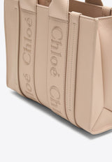 Chloé Mini Woody Calf Leather Shoulder Bag Pink CHC23UP237I60/O_CHLOE-6J5