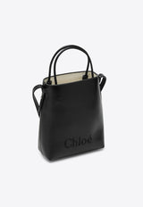 Chloé Micro Sense Leather Shoulder Bag Black CHC23UP873I10/P_CHLOE-001