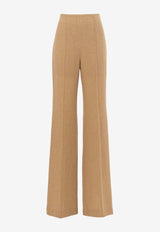 Chloé Wide-Leg Wool Cashmere Pants Brown CHC23WPA4606926A Worn Brown