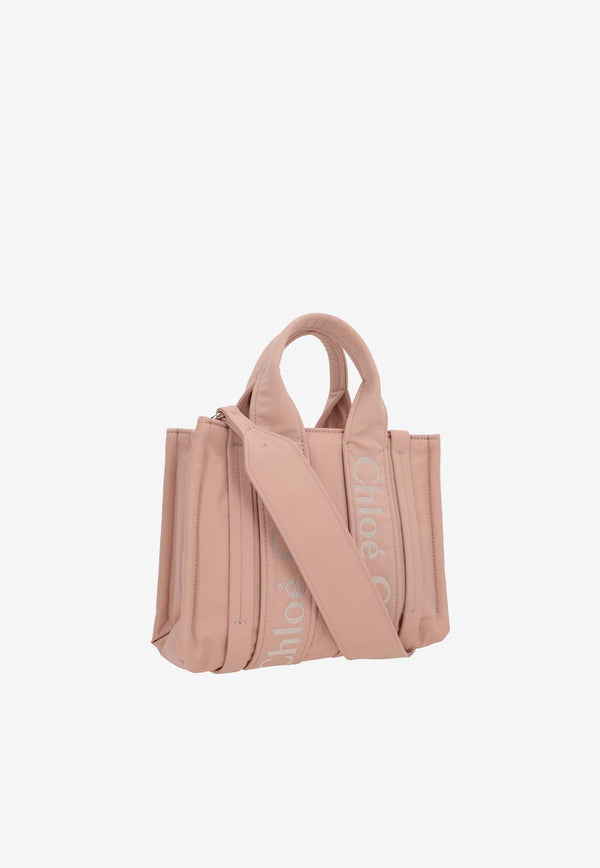 Chloé Small Woody Tote Bag CHC23WS397L416K7 ROSE DUST