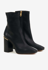 Chloé Ambre 95 Nappa Leather Ankle Boots Black CHC24A03ALY001 Black