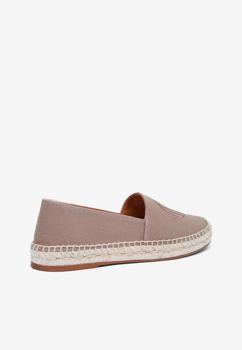 Chloé Pary Logo Canvas Espadrilles Brown CHC24A04E0820C Nut