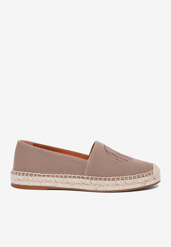 Chloé Pary Logo Canvas Espadrilles Brown CHC24A04E0820C Nut