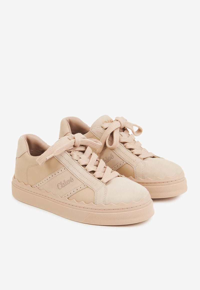 Chloé Lauren Low-Top Sneakers CHC24A953ND276 Smooth Tan