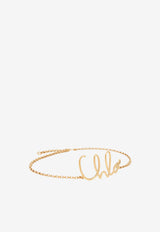 Chloé Small Iconic Logo Belt Gold CHC24AC068CB7 9DC
