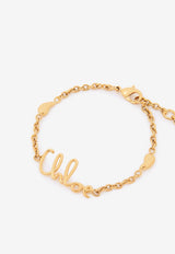 Chloé Iconic Logo Bracelet CHC24AFB22CB79DCTU Vintage Gold