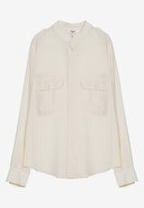 Chloé Silk Buttoned Blouse White CHC24AHT68004/P_CHLOE-103