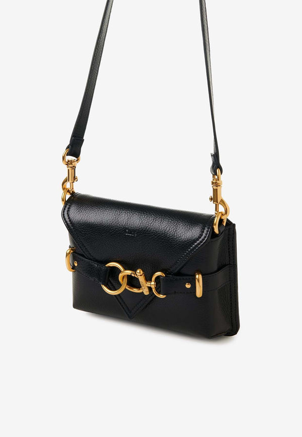 Chloé Mini Cape Crossbody Bag in Grained Leather CHC24AP417O01001 Black