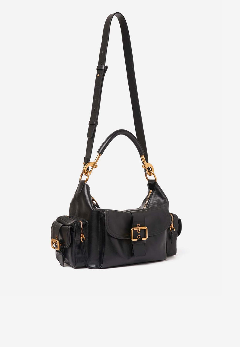 Chloé Shoulder Bag in Shiny Leather CHC24AS533N83001 Black