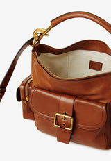 Chloé Shoulder Bag in Shiny Leather CHC24AS533N8326M Clay Brown