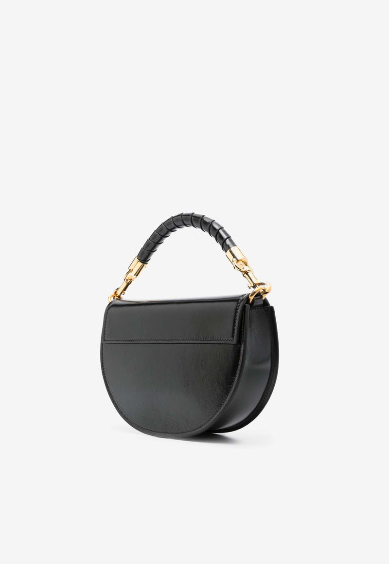 Chloé Leather Top Handle Bag CHC24AS609N57001 Black