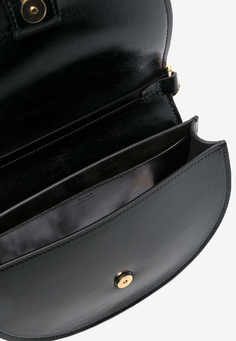 Chloé Leather Top Handle Bag CHC24AS609N57001 Black