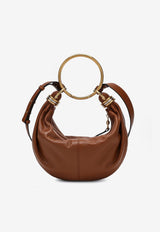 Chloé Small Bracelet Leather Hobo Bag Brown CHC24AS611N72/P_CHLOE-26M