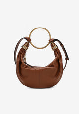 Chloé Small Bracelet Leather Hobo Bag Brown CHC24AS611N72/P_CHLOE-26M