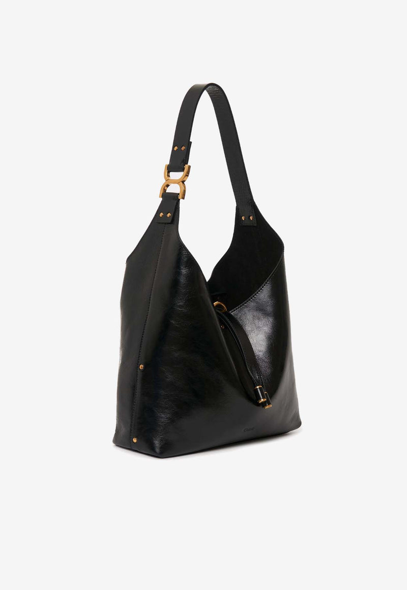 Chloé Small Marcie Hobo Shoulder Bag CHC24AS629N57001 Black