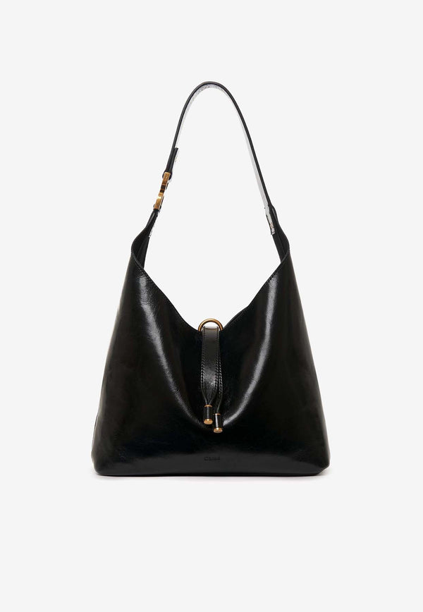 Chloé Small Marcie Hobo Shoulder Bag CHC24AS629N57001 Black