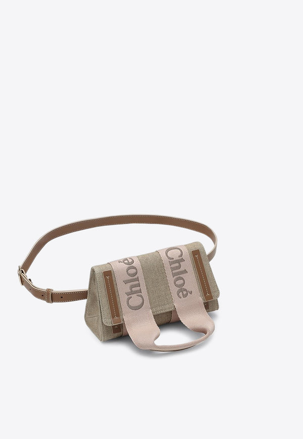 Chloé Woody Logo Canvas Belt Bag Beige CHC24AS681L17/P_CHLOE-26Y