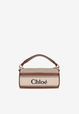 Chloé Woody Tube Shoulder Bag CHC24AS682I2690U White-Brown1