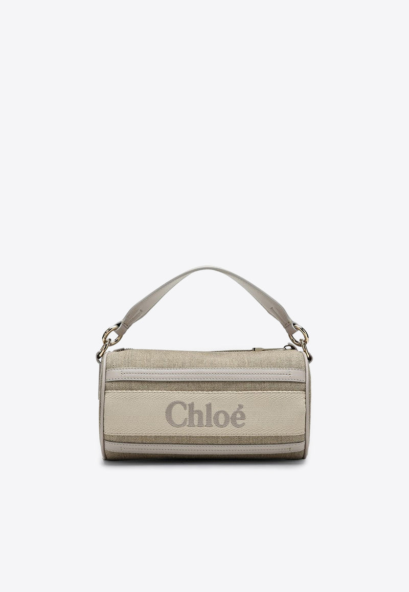 Chloé Woody Tubular Shoulder Bag Gray CHC24AS682L17/P_CHLOE-084