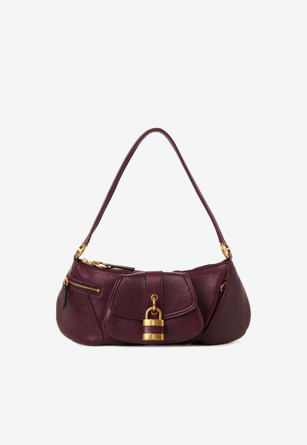 Chloé The 99 Leather Shoulder Bag CHC24AS710N8455U Dimness Purple