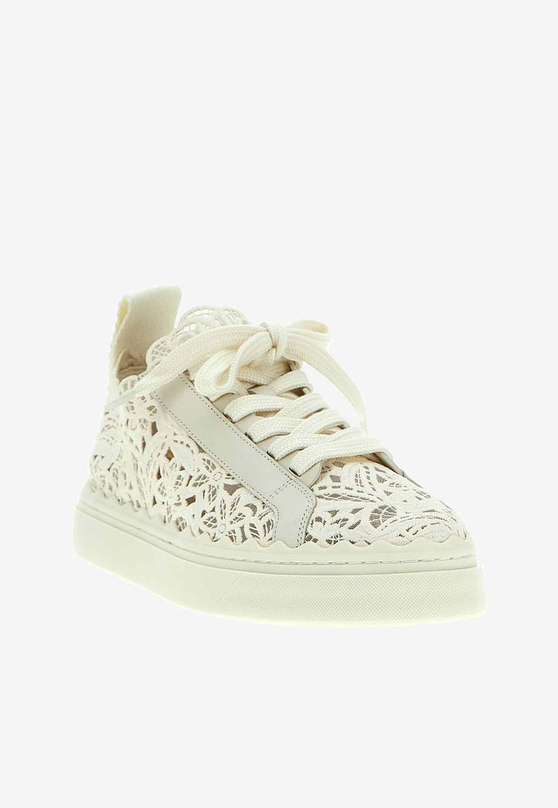 Chloé Lauren Low-Top Sneakers CHC24S00KHR101 White