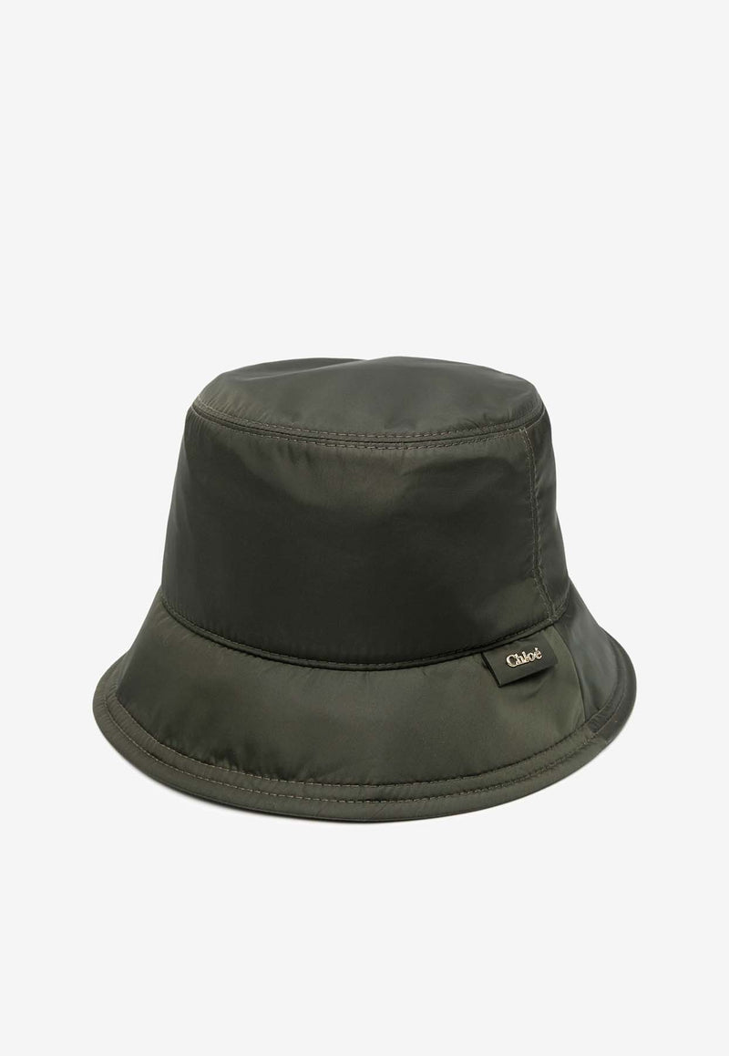 Chloé Romy Bucket Hat CHC24SD081NYE3B3 Dark Vetiver