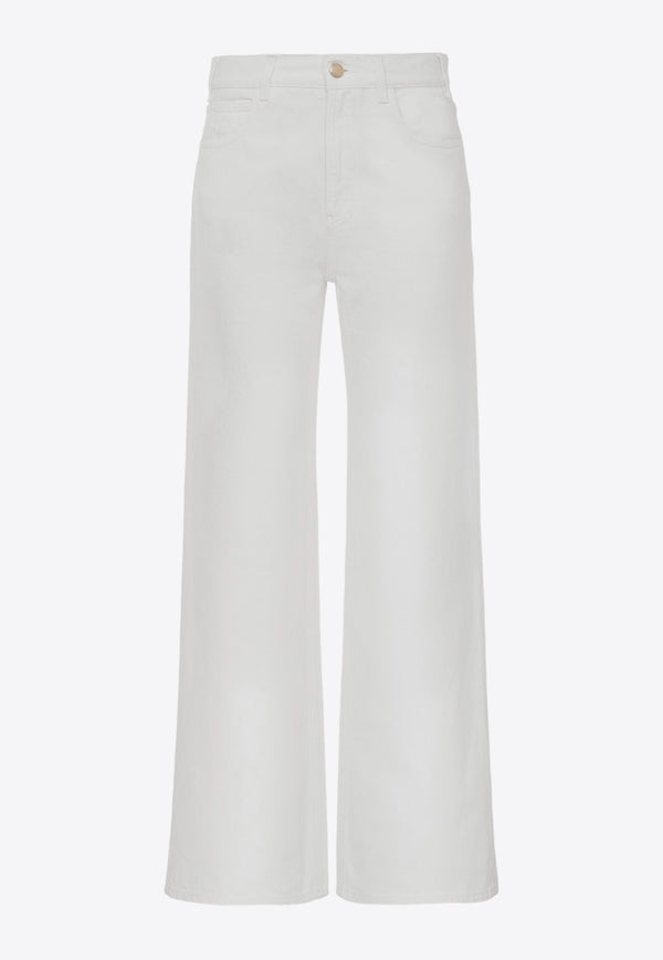Chloé Flared Boyfriend Jeans CHC24SDP03154101 WHITE