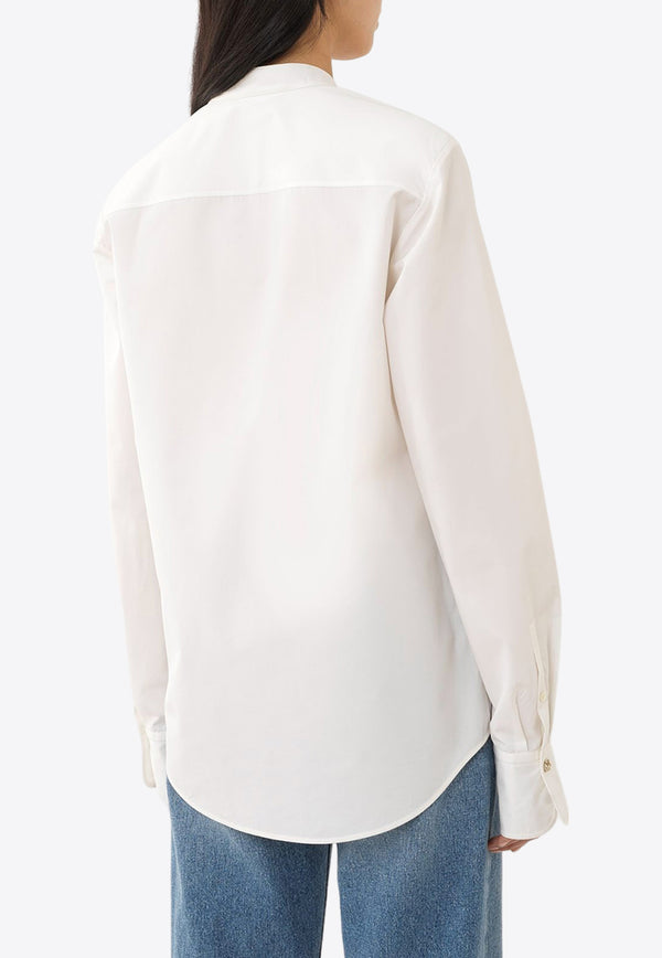Chloé Tuxedo Long-Sleeved Shirt CHC24SHT1614124U BUTTERCREAM