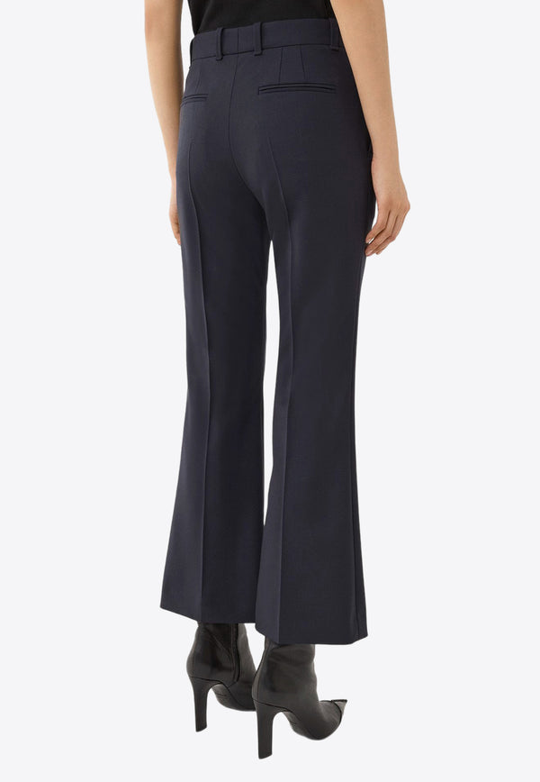 Chloé Bootcut Cropped Pants in Wool CHC24SPA1006248M ABYSS BLUE