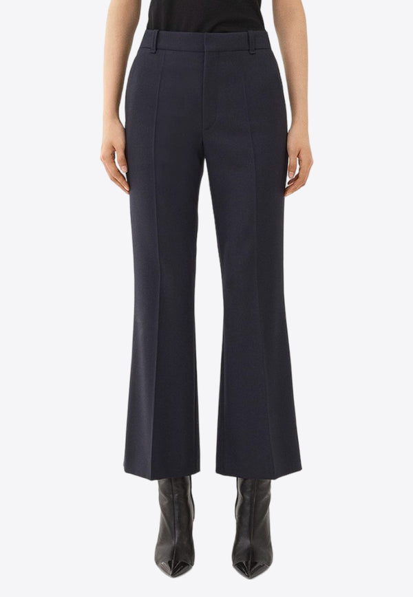 Chloé Bootcut Cropped Pants in Wool CHC24SPA1006248M ABYSS BLUE