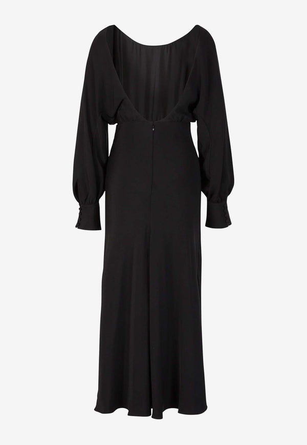 Chloé X Atelier Jolie Silk Maxi Dress CHC24SRO78013001 BLACK