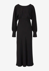 Chloé X Atelier Jolie Silk Maxi Dress CHC24SRO78013001 BLACK